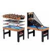 5-in-1 Game Table – Foosball, Pool, Basketball, Ping Pong & Slide Hockey Combo Table for Home Entertainment