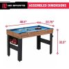 5-in-1 Game Table – Foosball, Pool, Basketball, Ping Pong & Slide Hockey Combo Table for Home Entertainment