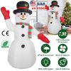 7.9FT Christmas Inflatable Giant Snowman Blow up Light up Snowman with LED Lights Hat Scarf  IPX4 Waterproof Christmas Outdoor Yard Lawn Holiday Decor