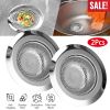 2Pcs 4.53in Kitchen Sink Strainer Stainless Steel Mesh Drain Basket Stopper 0.74 Wide Rim Food Catcher Sink Waste Plug