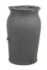 Granite 50-Gallon Plastic Urn Rain Barrel with Planter Top [DRK GR]