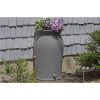 Granite 50-Gallon Plastic Urn Rain Barrel with Planter Top [DRK GR]