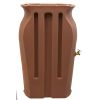 Terra Cotta Plastic Urn Rain Barrel with Planter Top [BWN]
