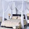 White 4-Post Bed Princess Canopy Net Netting for Full or Queen size Beds