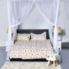 White 4-Post Bed Princess Canopy Net Netting for Full or Queen size Beds