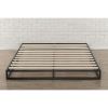 Full size 6-inch Low Profile Metal Platform Bed Frame with Wooden Slats