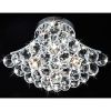 Indoor 4-Light Chrome And Crystal Flushmount Chandelier