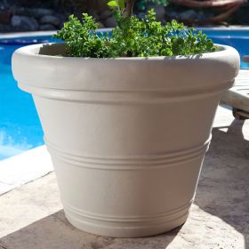 Weathered Concrete Round Planter – Durable Indoor/Outdoor Pot