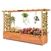 Solid Fir Wood Raised Garden Bed with Side Table | Elevated Outdoor Planter Box