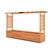 Solid Fir Wood Raised Garden Bed with Side Table | Elevated Outdoor Planter Box