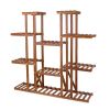 Solid Wood Indoor Outdoor 11-Tier Plant Stand