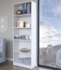 Benzoni Bookcase 4-Shelves White