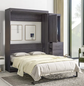 🛏️ Full Size Murphy Bed with Wardrobe & Drawers