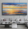 Handmade Dusk Landscape Wall Art | Abstract Painting
