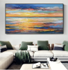 Handmade Dusk Landscape Wall Art | Abstract Painting