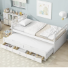 Kids Bed with Trundle & Storage