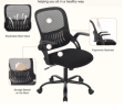 Ergonomic Mid-Back Mesh Office Chair — Adjustable Height Swivel Task Chair with Lumbar Support