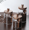 3-Piece Glass Storage Jars with Spoons