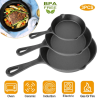 3‑Piece Cast Iron Non Stick Skillet Set