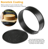 3‑Piece Non‑Stick Springform Cake Pan Set