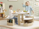 5‑Piece Kids Table and Chairs Set + Storage