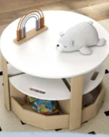 5‑Piece Kids Table and Chairs Set + Storage