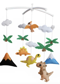 Baby Crib Dinosaur Musical Mobile