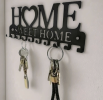 Entryway 'Home Sweet Home' Wall Decor Hooks for Keys, Hats & Accessories