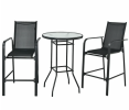 Stylish 3‑Piece Outdoor Patio Bar Table & Stool Set
