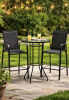 Stylish 3‑Piece Outdoor Patio Bar Table & Stool Set