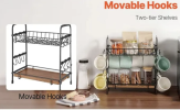 Kitchen Coffee Organizer Station | Countertop Coffee Bar Storage