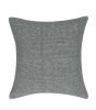 Decorative Gray Woven Textured Pillow Cover 18x18