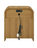 Modern Bedside Table with Storage (Light Honey)