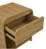 Modern Bedside Table with Storage (Light Honey)