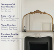 24x34 Traditional Gold Arch Wall Mirror