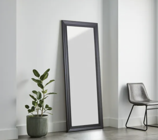 27x70 Black Rectangle Full-Length Mirror