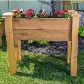 Solid Cedar Garden Planter Box