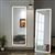 [White] 64-Inch Full Length Floor Mirror with Stand | Modern LED Mirror