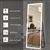 [White] 64-Inch Full Length Floor Mirror with Stand | Modern LED Mirror