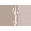 74-inch White Metal Coat Rack Entryway Hall Tree Umbrella Stand