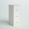 offWhite Metal 3-Drawer Vertical File Cabinet with 2 Locking Drawers