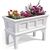 White Raised Garden Bed Planter Box