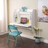 coWhite Wall-Mounted Modern Space Saving Laptop Computer Desk