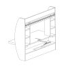 coWhite Wall-Mounted Modern Space Saving Laptop Computer Desk