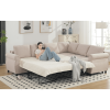 2 in 1  L Shaped Sleeper Sofa