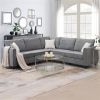 Modern Upholstered Living Room Sectional  L Shaped Sofa