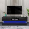 Modern TV Stand with LED Lights