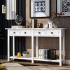Rustic Brushed Texture Entryway Table Console Table