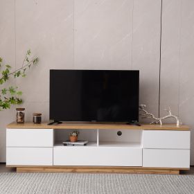 Media Console with Multi-Functional Storage, & Entertainment Center