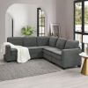 Velvet Modern Sectional L Shaped Sofa